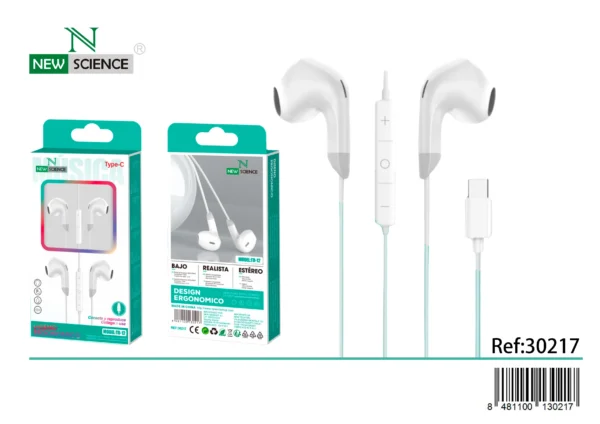 Auriculares Type-C TD-12 🎧