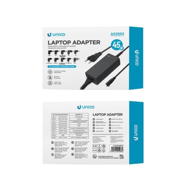 UNICO AD2563 Adaptador para Portátil 45W
