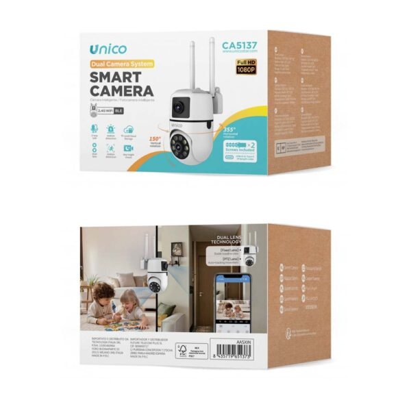 UNICO CA5137 – Cámara Inteligente Dual | Montaje en Pared | Estilo Minion - Image 2