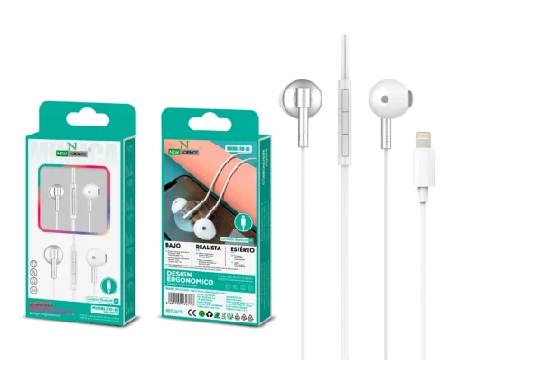 Auriculares Lightning Metálicos con Bluetooth para iPhone TD-31