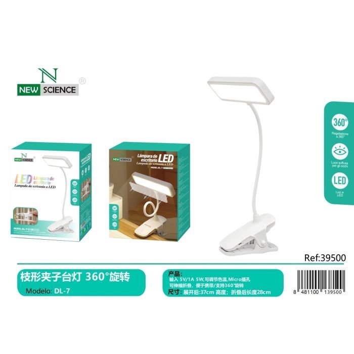 💡 LED Desk Lamp 360° | Model: DL-7 🌀📖