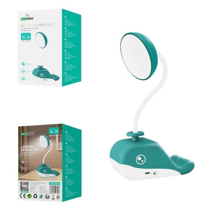 💡 LED Table Lamp | Model: DL-28 🛋️📖 - Green