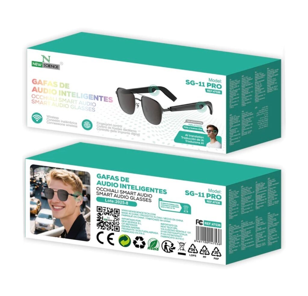 Gafas Inteligentes SG-11 PRO con Audio Bluetooth y Traducción AI