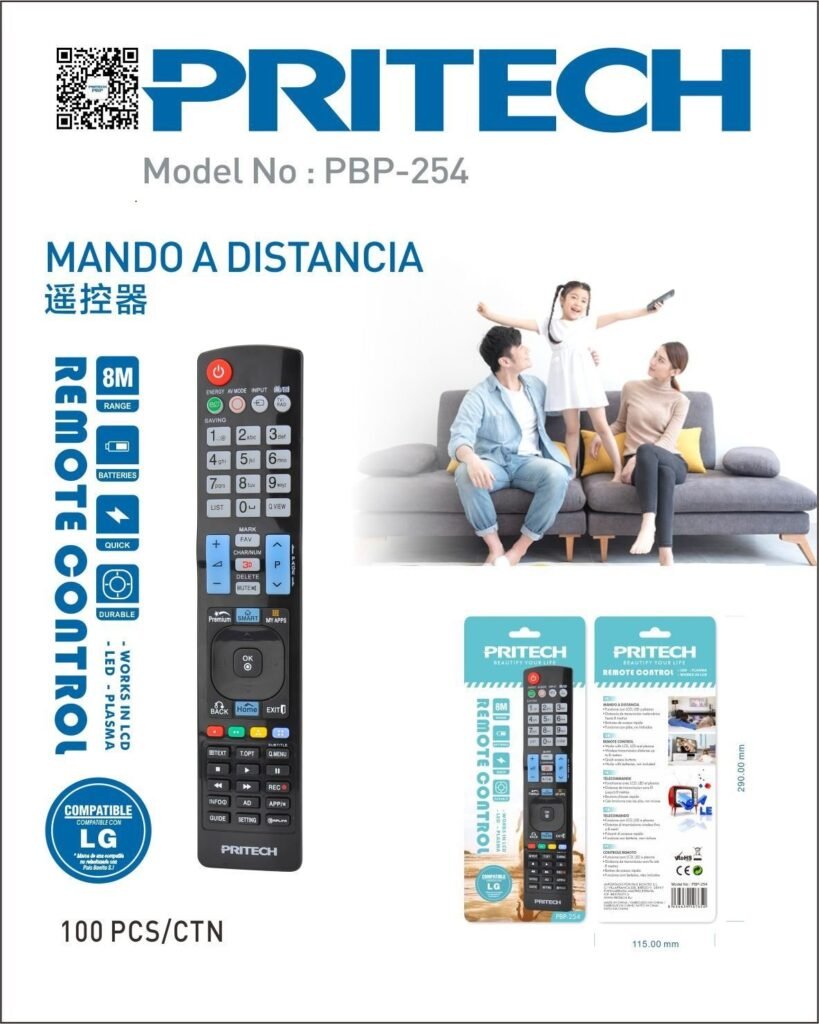 📺 PBP-254 Universal Remote Control 🔋✨