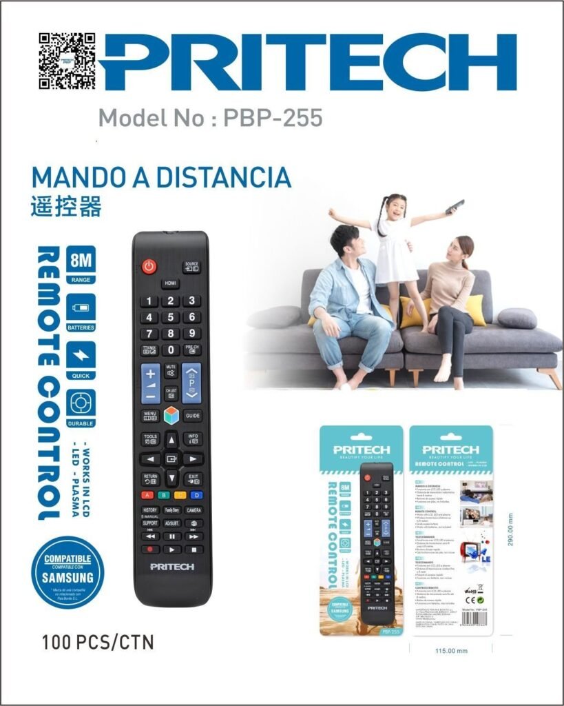 📺 PBP-255 Universal Remote Control 🔋✨