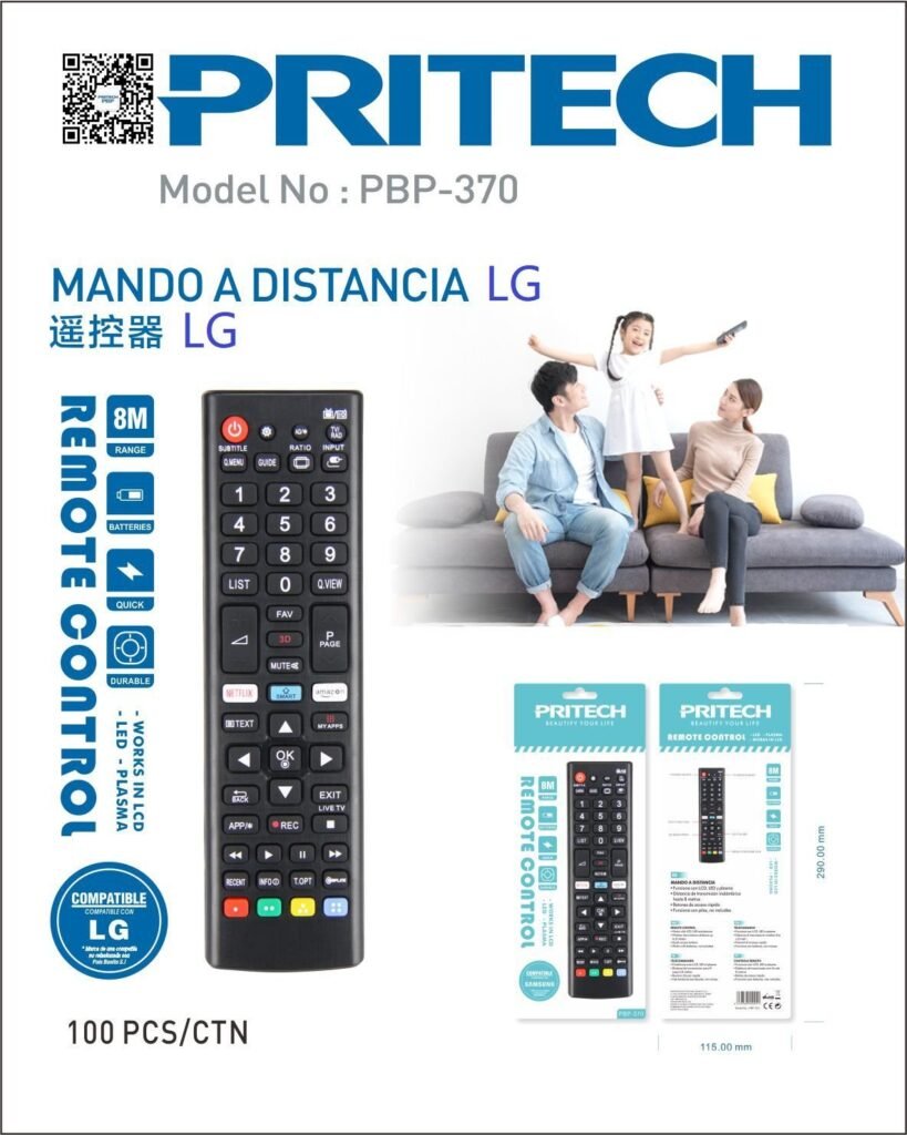 📺 PBP-370 Universal Remote Control 🔋✨
