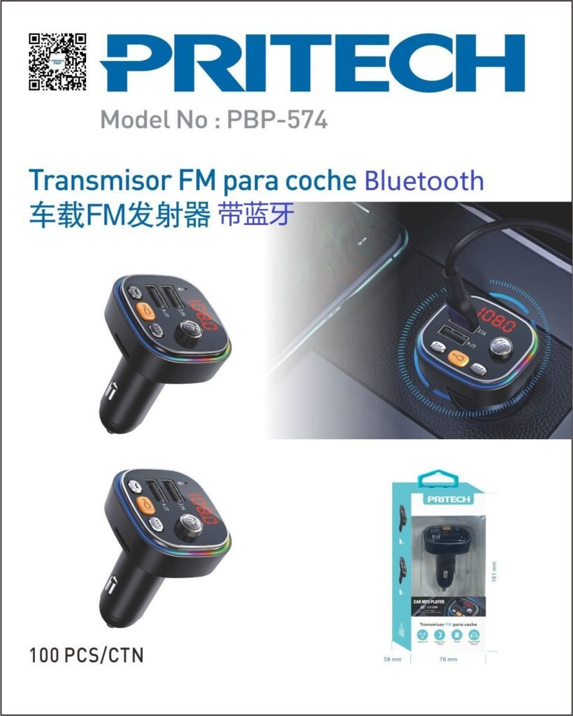 🔊 PBP‑574 FM Car Transmitter