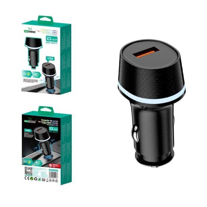 🚗🔌 Adaptador de Coche ⚡ USB 🔋 40W ⚡ Model: SLD-C17 ✅ - Imagen 2