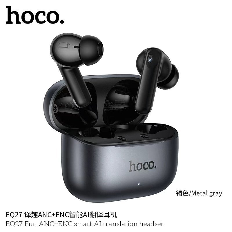 🧠 Hoco. EQ27 TWS AI Earphones with ANC+ENC & Smart Translator 🌍