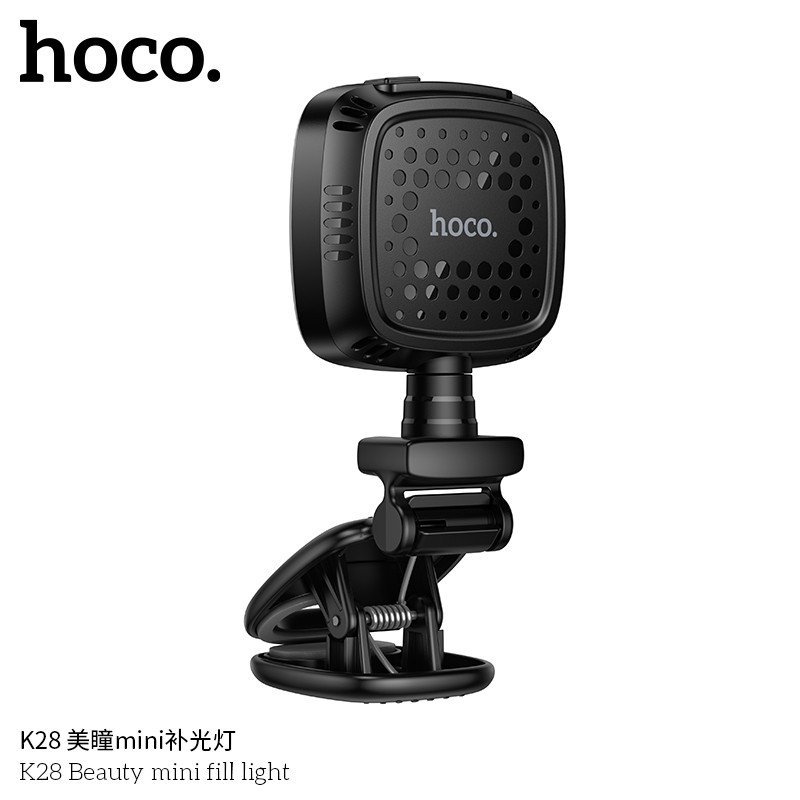 💡 Hoco K28 – Mini Fill Light (Warm/Cool/White • 9 Levels • 2–5h Use) - Imagen 6