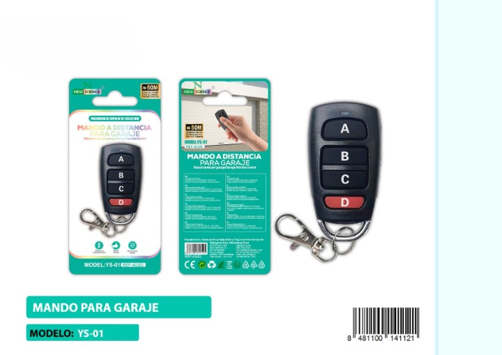 π Garage Remote Control π Model YS-01 β Simple, Secure Access