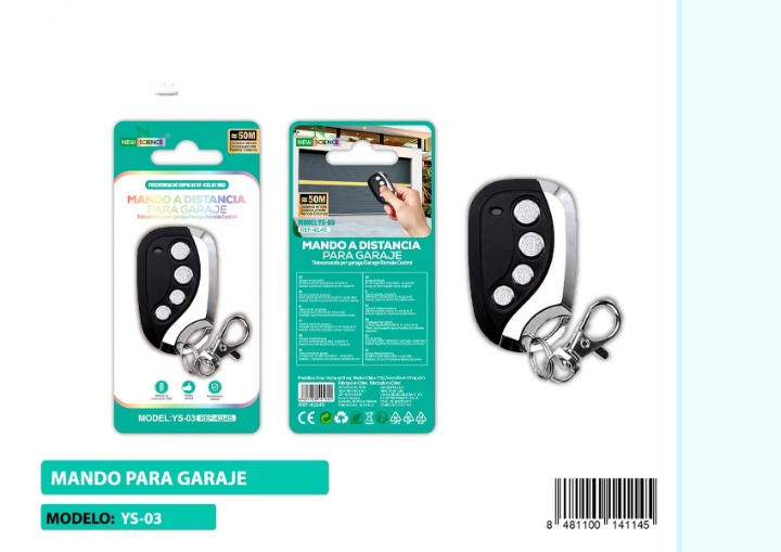 π Garage Remote Control π Model YS-03 β Effortless Access, Every Time